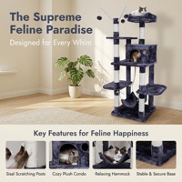 Hamac-lit pour chat en bois moderne, fermé, de type maison, du fabricant