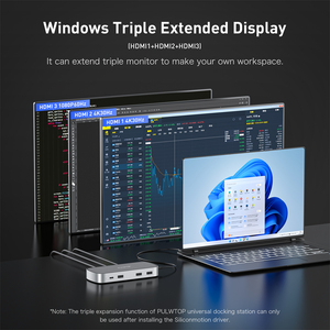 Pulwtop tùy chỉnh OEM USB Type-C <span class=keywords><strong>HUB</strong></span> Loại C Docking Station với HD. Mi + <span class=keywords><strong>USB3.0</strong></span> + PD giao hàng điện sạc USB-C để USB Adapter máy tính xách tay - Product Image 6