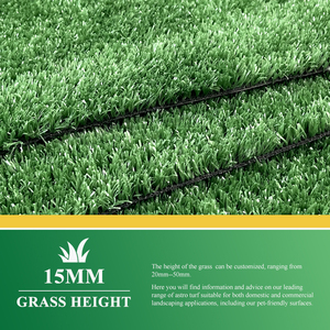 Gazon synthétique en rouleau, tapis de pelouse artificielle, tapis vert réaliste pour l'aménagement paysager du <span class=keywords><strong>jardin</strong></span> - Product Image 4