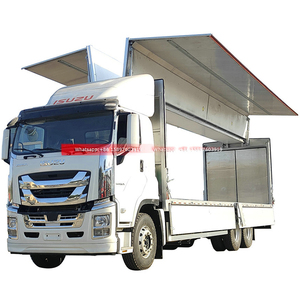 10 roues QingLing ISUZU GIGA 380HP aile volante Van Cargo camion ISUZU aluminium aile ouverture boîte camion pour les ventes - Product Image 2