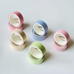 Wholesale Custom Line &amp; Grid Fresh Style Washi <strong>Tape</strong> Minimalist Dividers Fresh Minimalist Journal Supplies - Product Image 2