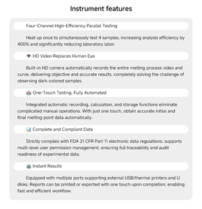 Appareil de point de fusion WISDOM MPT-W-D5, quatre canaux, test parallèle haute efficacité, entièrement automatisé - Product Image 4
