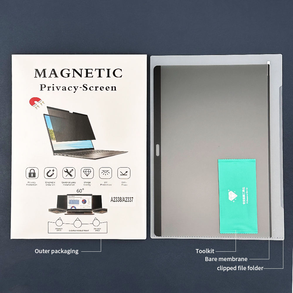 (white)Magnetic privacy film