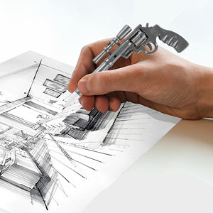 Bolígrafo Creativo Personalizado con Forma de Pistola de Plástico, Juguete Promocional Escolar, Bolígrafos con Forma de Armas para Niños - Product Image 4