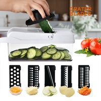 TOALLWIN Fruit & Groente Gereedschap ABS Mandoline Snijder Uiensnijder Shredder Voedsel Groentehakker Groentesnijder