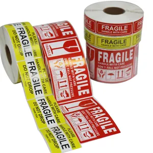 OEM baskı kırılgan etiket etiket termal çıkartma etiketi nakliye etiketi - Product Image 2