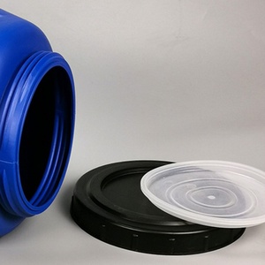 Cubo de Plástico Azul de Gran Diámetro de 13 Galones con Rosca - Product Image 4