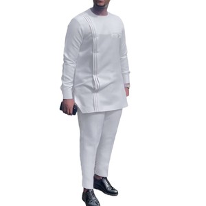 Los artículos vendidos a granel de dos piezas de color sólido estilo casual africano étnico trajes de hombre están de <span class=keywords><strong>moda</strong></span> en otoño ropa elegante - Product Image 6