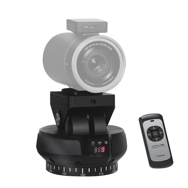 Andoer YT1200 Face Motorized Pan Tilt Head 2-axis Panoramic Head AI Smart Face Tracking 360° Rotation Panoramic Tripod Head