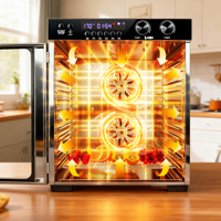12-bakjes digitale roestvrijstalen voedseldroger & fruit- en groentedroger 1100W 2 jaar garantie voor gezinnen