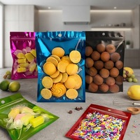 3 Yanı Yapışkanlı, Askı Delikli, Gıda Ambalaj Poşeti, Kilitli Doypack, Fermuarlı Plastik Poşetler, Atıştırmalıklar İçin Doypack, Ayakta Duran Poşet