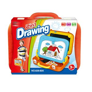 2 In 1 Double Sided Writing Painting Easel Board Suitcase Design Kids Educational Doodle Drawing Board - Product Image 4