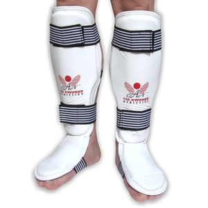 Protectores de Espinilla y Empeine para Artes Marciales - Protectores de Piernas de Cobertura Completa para Karate y Taekwondo, Equipo de Sparring - Product Image 1