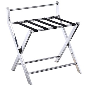 Portavaligie Pieghevole in Acciaio Inox per Camera d'Albergo, Supporto e Rastrelliera per Bagagli Richiudibile - Product Image 5