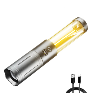 2 trong 1 sạc Led cắm trại đèn lồng với zoom đèn pin cho Đi Bộ Đường Dài Ngoài Trời khẩn cấp xách tay sáng <span class=keywords><strong>TORCH</strong></span> ánh sáng không thấm nước - Product Image 1