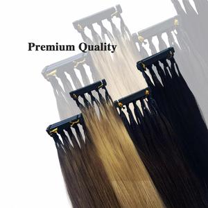 Extensions de cheveux 6D en cheveux humains naturels, 20 pouces, noirs, lisses, extensions rapides, 100% cheveux humains Remy, extensions de cheveux 6D - Product Image 2