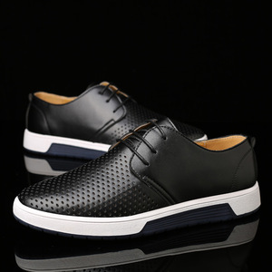 Fabricant de chaussures en cuir véritable, chaussures pour hommes, grandes tailles, chaussures de course décontractées, baskets personnalisées pour hommes - Product Image 5