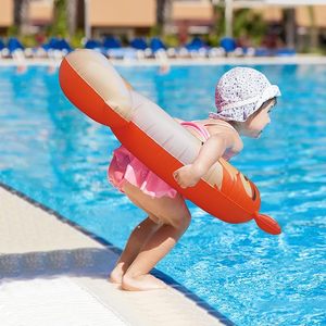 Anneau de natation gonflable de <span class=keywords><strong>bouée</strong></span> de sauvetage de sécurité de Offre Spéciale de double couche pour le sport aquatique de <span class=keywords><strong>piscine</strong></span> de plage de sauvetage d'urgence - Product Image 4