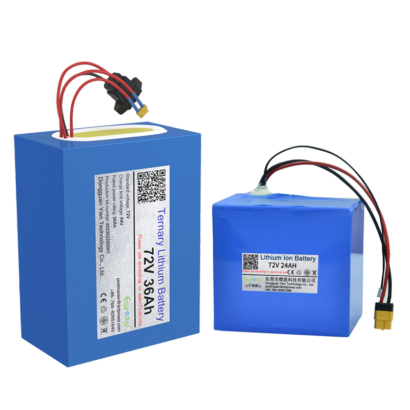 60V 60Ah Lithium Ion E-Bike Battery Pack With BMS & Charger - For 200-1000W Motors, XT90 Plug