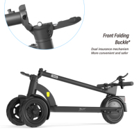 YIMI 8.3 Scooter Eléctrico de 3 Ruedas para Adultos, Plegable, Portátil, 25 km/h, Legal en la UE, Desbloqueo NFC, Sistema de Doble Freno, para Ciudad
