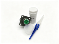 Connecteur de Série D38999 J599 pour Systèmes de Contrôle Industriels D38999/26WH35PA 14P Prise Droite à Sertir IP67/IP68 Étanche en Aluminium