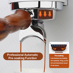 Cafetera Espresso Comercial Semiautomática de Doble Cabezal con Sistema de Preparación con Control PID para Hogar y Hotel - Product Image 4