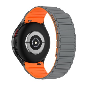 Correa de pulsera sin huecos para Samsung <span class=keywords><strong>Galaxy</strong></span> Watch6/5/4 40mm 44mm <span class=keywords><strong>Watch5</strong></span> <span class=keywords><strong>Pro</strong></span> <span class=keywords><strong>45mm</strong></span> correa de reloj magnética de silicona - Product Image 5
