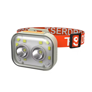 Linterna frontal LED multifuncional portátil para pesca, recargable por USB con batería integrada, luz con clip para sombrero de camping - Product Image 1