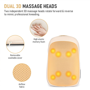 Nuevo diseño moderno 3D Full Electric Shiatsu Kneading Back <span class=keywords><strong>Massage</strong></span> Chair Pad con calor - Product Image 2