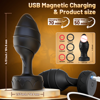 Jouets anaux TMM pour hommes, plug anal vibrant et jouet sexy vibrant, contrôle à distance par application, jouets de massage sexuel anal en silicone pour adultes