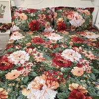 Vente en gros de drap de lit imprimé en tissu polyester 100% tissu imprimé à la brosse tissu imprimé dispersé
