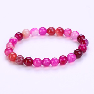 Pulseras de Ojo de Tigre Natural de 8mm para Mujer y Hombre, Mejoradas, Redondas, de Hematita Negra - Product Image 2