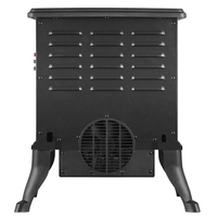Cheminée électrique avec effet de flamme 3D réaliste, poêle électrique, ventilateur en céramique, chauffage PTC