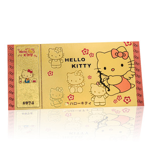 Spedizione Gratuita Set di Banconote in Polimero con Lamina d'Oro, Carte Collezionabili Anime con Gattini Carini, Souvenir - Product Image 5