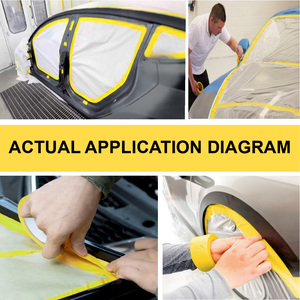 Nastro Adesivo in <span class=keywords><strong>Carta</strong></span> Crespa di Alta Qualità per Carrozzeria, Temperatura Automobilistica, per Verniciatura e Mascheratura - Product Image 2