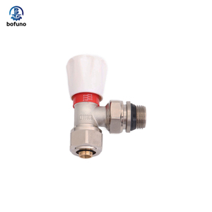 1/2 3/4 pulgadas niquelado Conexión en vivo PPR Sistema de calefacción para el hogar control de flujo de agua válvulas de radiador manuales - Product Image 1