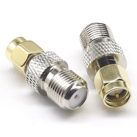Adaptador coaxial SMA macho a F hembra conector coaxial RF para antenas de Radio Digital FM/AM/DAB transmisión Radio TV Cámara WiFi