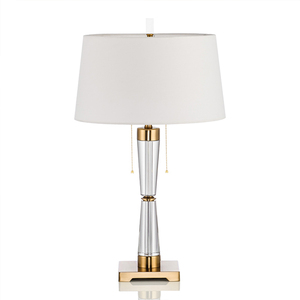 European Style Light Luxury American <b>Table</b> Lamp Romantic Wedding Room Blue Bedroom <b>Bedside</b> Lamp Crystal Glass Body Electric - Product Image 1