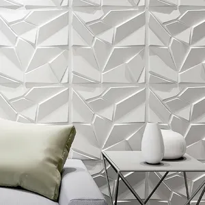 热销立体背景墙PVC塑料3D面板客厅装饰，钻石浮雕3D墙板
