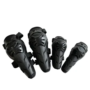 Ergonomically designed elbow and knee protectors for outdoor motorcycle racing competition