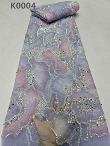 Chocoo Mới Nhất Long Lanh Net Đính Cườm Ren Vải Ánh Sáng Màu Xanh Sequin Đính Cườm Ren Vải Cho Phụ Nữ Ăn Mặc - Product Image 6