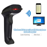 Lector de código QR CMOS 2D de mano YHDAA resistente para Escáner de código de barras inalámbrico Bluetooth interfaz USB para uso en tienda en Stock