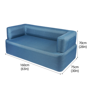 Custom <strong>Blue</strong> Modern <strong>Air</strong> Lounger Chair Oxford Cloth Inflatable <strong>Sofa</strong> <strong>Bed</strong> for Living Room or Outstirts Camping Lazy <strong>Sofa</strong> <strong>Bed</strong> - Product Image 2