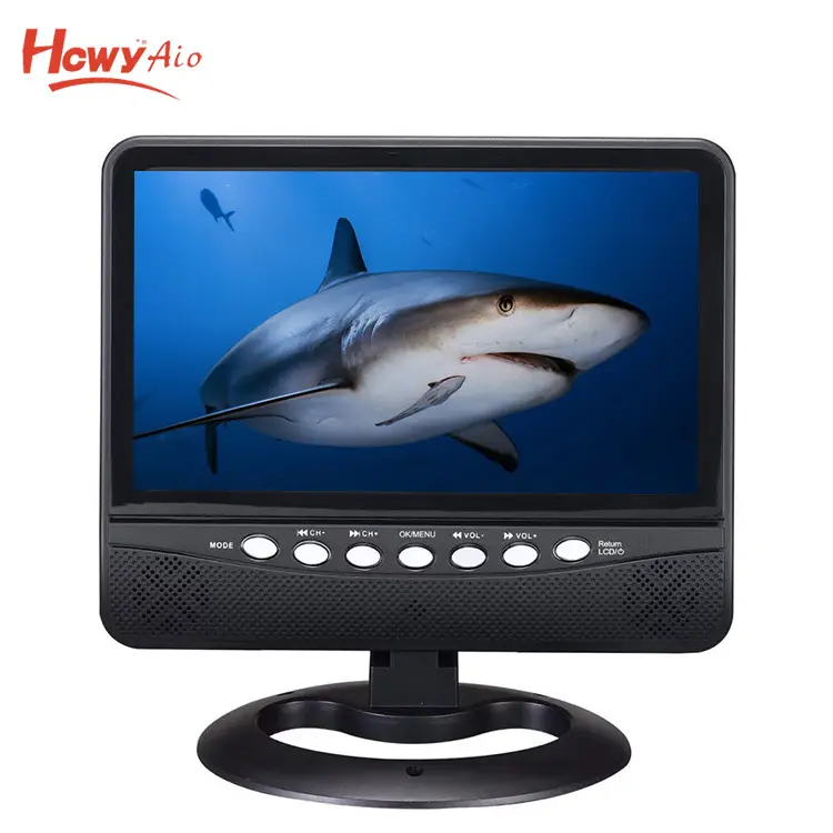 9inch 10 inch UHF VHF Portable TV Built In Battery With FM Radio