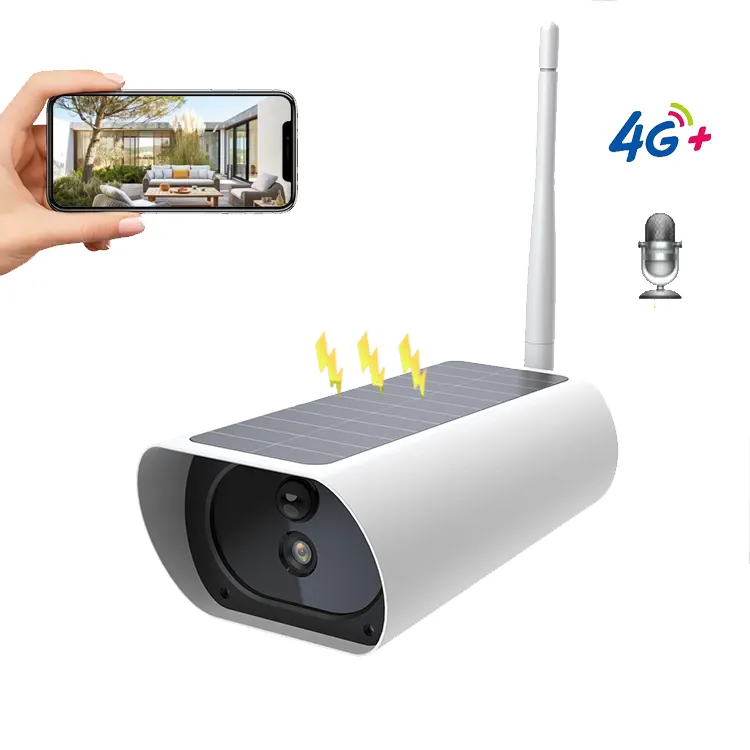 Security camera outdoor night vision surveillance wireless network wifi 4g de seguridad exterior solar camera for sale