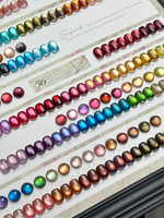 56 Couleurs Huajianxu Gel Émail Effet Œil de Chat pour Ongles, Perles de Verre et Effet Œil de Chat en Porcelaine, pour Toutes Saisons, Effet Lumineux