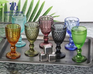 Vintage truyền cảm hứng Retro dày tường rượu thủy tinh cốc stemware dày Champagne giá rẻ tự nhiên phun màu cốc nước cốc - Product Image 5