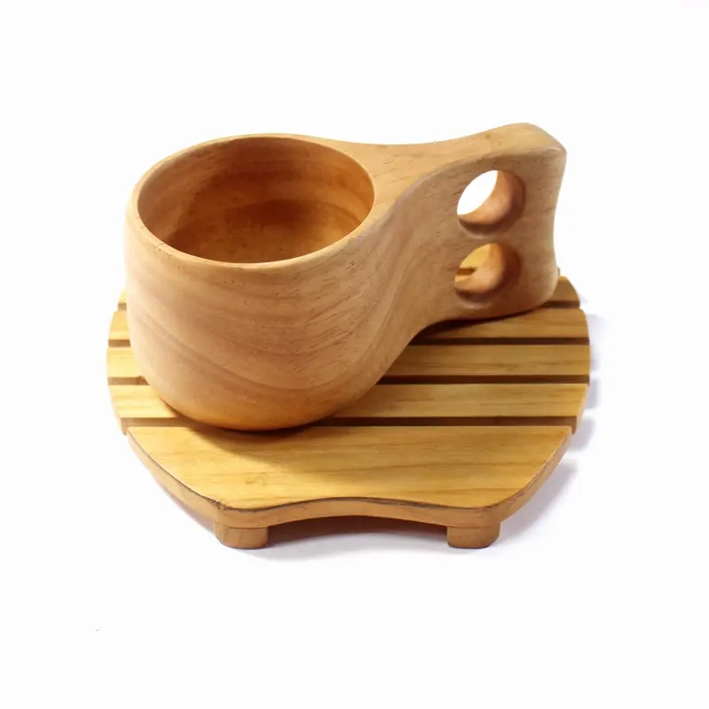 2019 hot sale Factory direct chinese natural wooden tea cup sets
