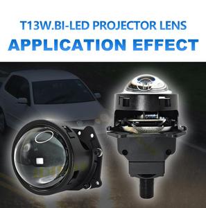 Idison โคมไฟหน้า T13W 12V ลำแสงต่ำ60W ลำแสงสูง70W lossless การติดตั้ง6000K 3300ml เลนส์โปรเจคเตอร์สำหรับรถยนต์ - Product Image 3