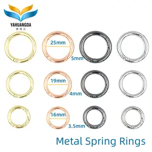 Zinklegering Hardware High End Lente Ring Voor Tassen En Souvenirs, groothandel Lente Ring Aangepaste Opening Ring In Verschillende Kleuren